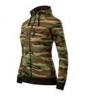 Camo Zipper Bluza damska