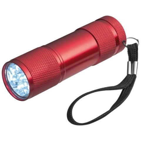 Latarka 9 LED metalowa