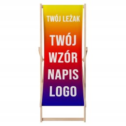 LEŻAK z NADRUKIEM full print LOGO GRAFIKĄ reklama