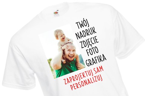 KOSZULKA T-SHIRT z WŁASNYM nadrukiem ZDJĘCIEM FOTO