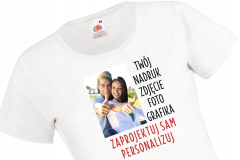 KOSZULKA T-SHIRT z WŁASNYM nadrukiem ZDJĘCIEM FOTO